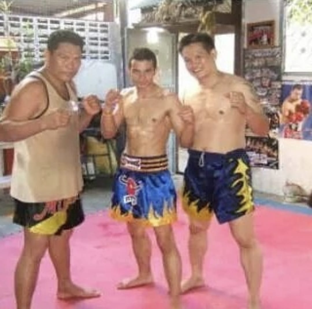 Chris beim Muay-Thai-Training in Thailand